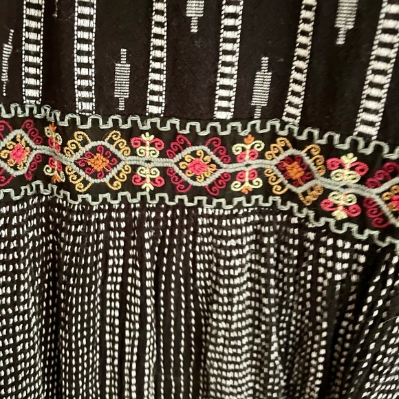 Zara Embroidered Beaded Maxi Cotton Dress - Picture 3 of 4